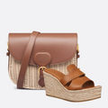 DIOR BOBBY MEDIUM TASCHE UND 30 MONTAIGNE WEDGE SANDALEN SET