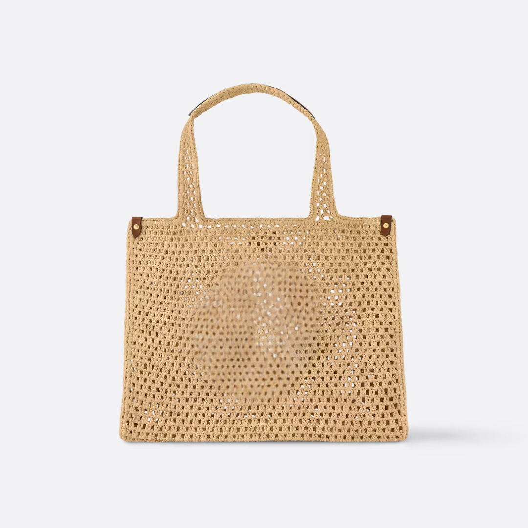 LOUIS VUITTON ONTHEGO MM HANDTASCHE AUS RAFFIA BY THE POOL