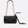 YVES SAINT LAURENT SET HANDTASCHE UND SANDALEN